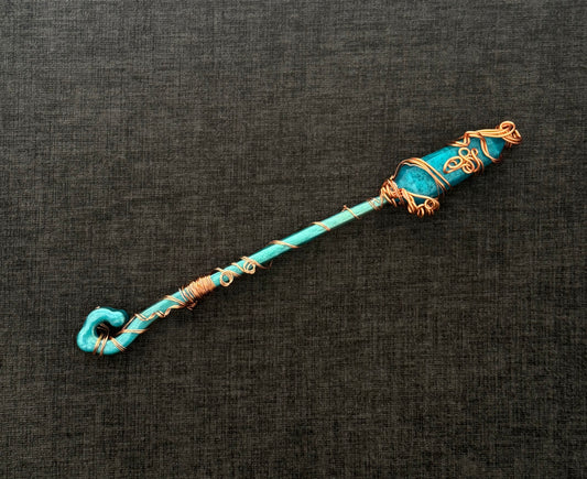 Handmade Wire Wrapped Resin Wand