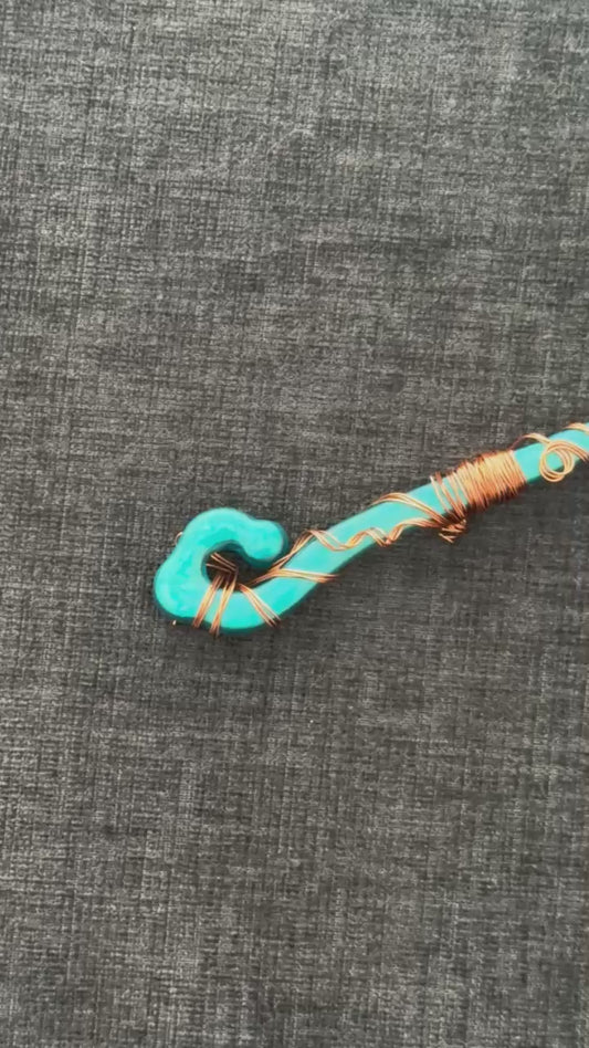 Handmade Wire Wrapped Resin Wand